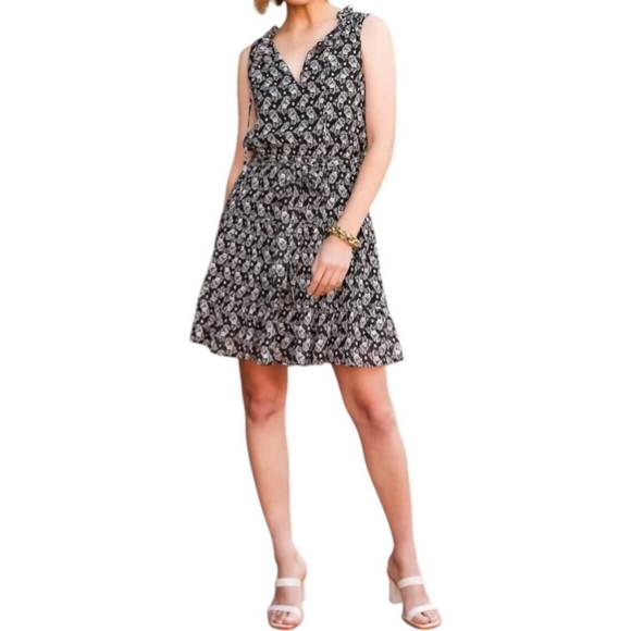 NEW FIFTEEN TWENTY phoebe tiered dress in black